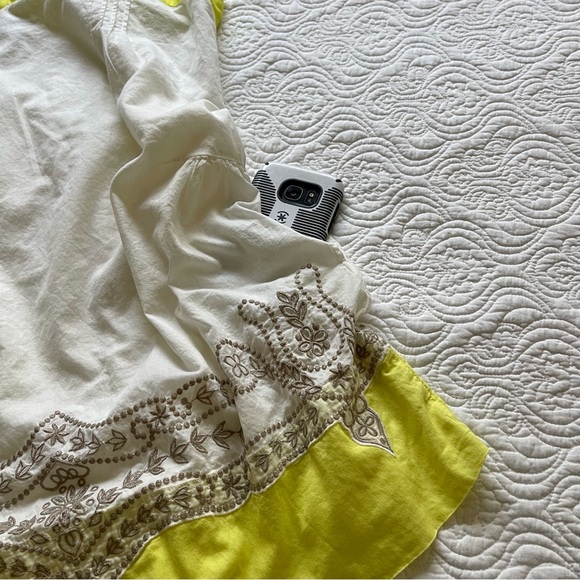 AERIE Dress Shift Summer Sundress Adjustable Straps Embroidered Size L - Picture 9 of 16